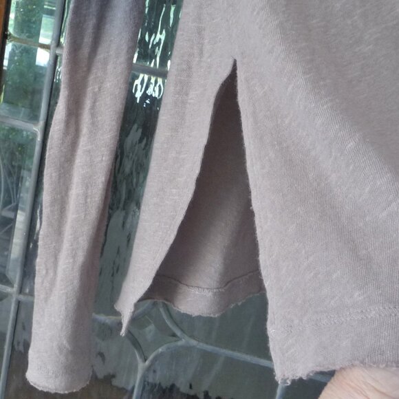 FREE PEOPLE OVERSIZED TOP SMALL LINEN BLEND - Picture 10 of 11